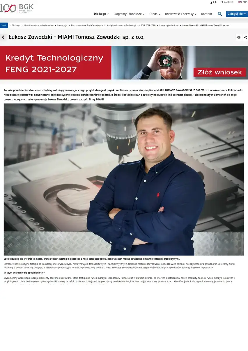 Biuletyn BGK - Łukasz Zawadzki Miami Sp. z o.o.